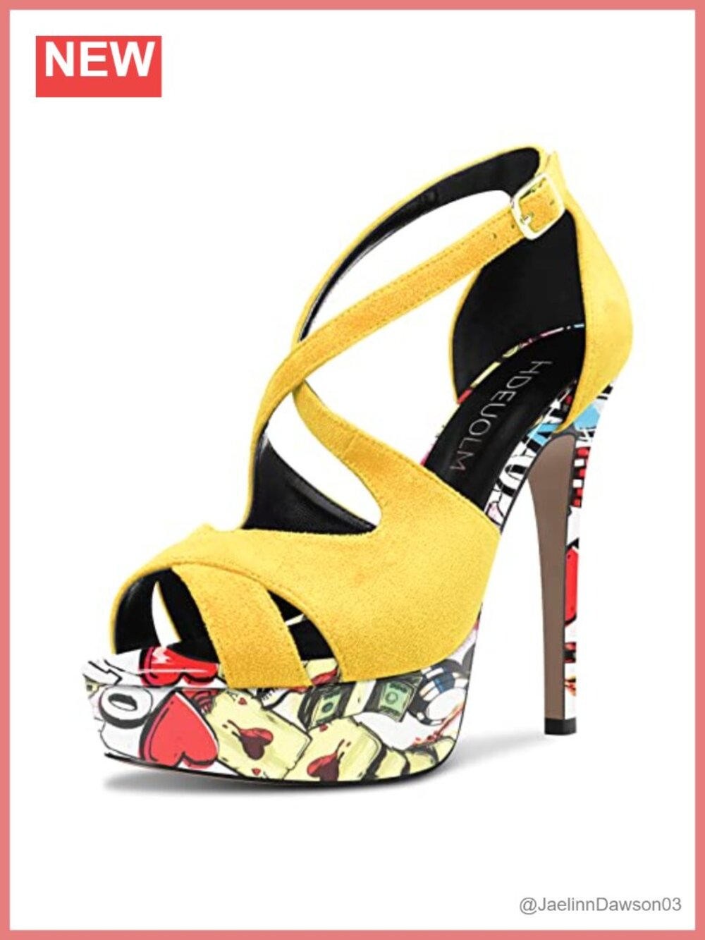 Women Stiletto High Platform Heel Peep Open Toe Ankle Strap Sandals Wedding 4.7